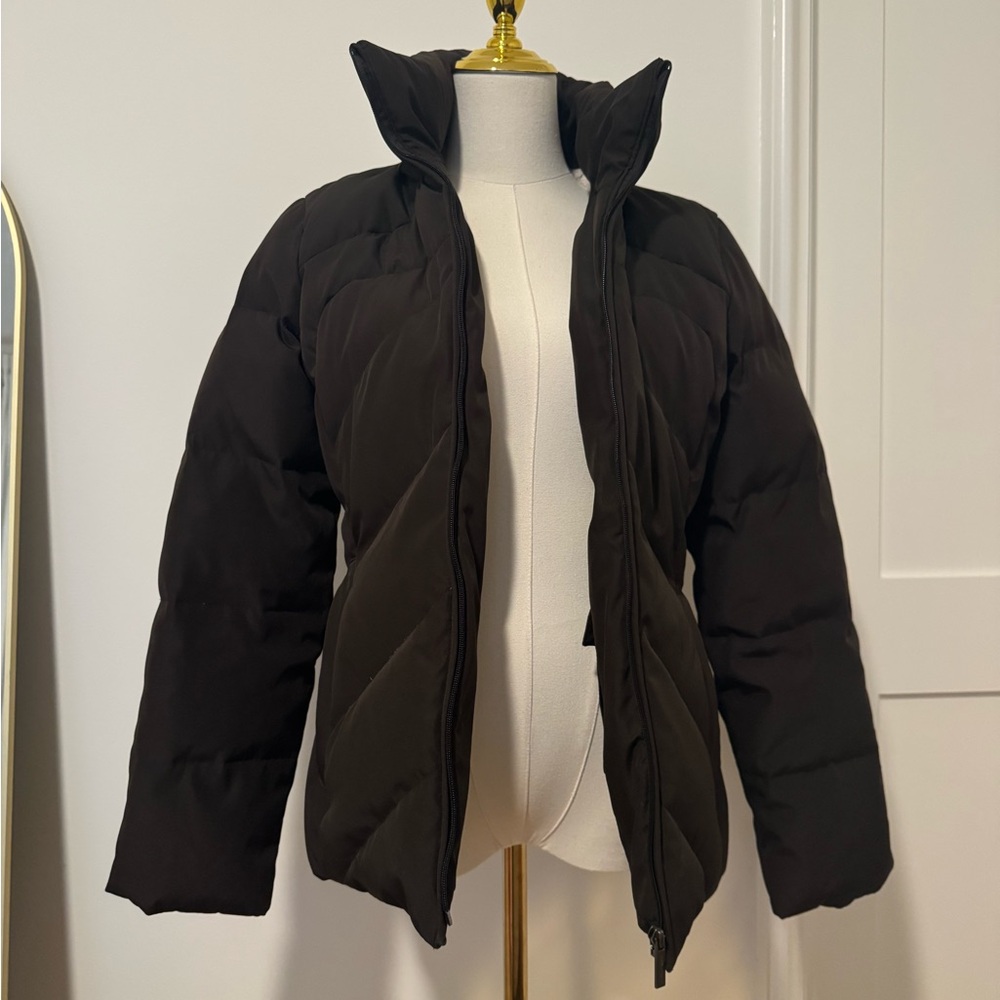 Calvin Klein brown down puffer jacket Size XS